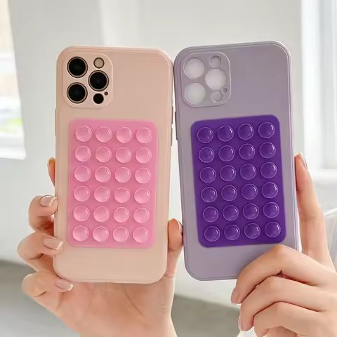 3D Fixing Suction Cup holder Phone Case For Xiaomi Poco M7 M6 M5S M5 M4 M3 M2 Pro Plus Fixed Pad Sof