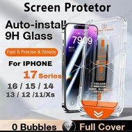 tempered Glass Screen Protector For iPhone 13 12 11 XR Xs 8 7 6 SE3 se4 pro max Plus E Easy Install