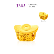 TAKA Jewellery 916 Gold Charm YuanBao Abacus