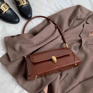 handbag bonia handbag original Beg ketiak tekstur mewah retro, beg wanita 2024 beg sandang khusus Pe