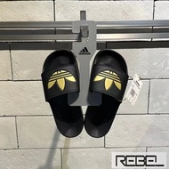 REBEL 👽 ADIDAS ADILETTE LITE SLIDES 男鞋 女鞋 拖鞋 三葉草 黑 金 GZ6196