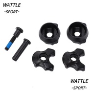 WATTLE Bicycle Seat Post Clamp, 7 X 7mm Aluminum Alloy Bike Seat Tube Clamp, Durable Black with Inst
