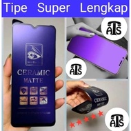 LAYAR Anti-Scratch Ceramics Blue Matte Realme All Types Mobile Screen Protector Matte Ceramic Film A