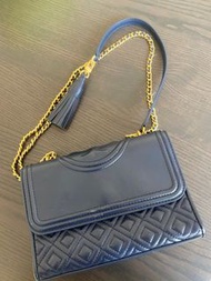 Tory Burch Small Fleming Navy