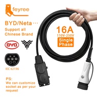Feyree สาย V2L รถยนต์ไฟฟ้าปลั๊กปล่อยด้านข้างที่ชาร์จอีวี16A Type2กับปลั๊กอียูสถานีพลังงานกลางแจ้ง สำ
