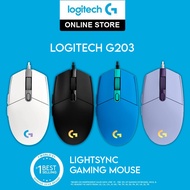 LOGITECH G203 Wired RGB Lightsync with Macro Gaming Mouse