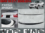 BMW X6 E71 2008-2014 P STYLE REAR TRUNK SPOILER DUCKTAIL WITH PAINT (PIANO BLACK) ABS SKIRT LIP CAR