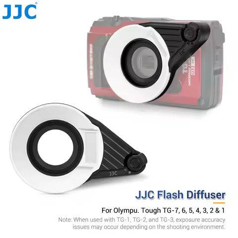 JJC Flash Diffuser With Two Adjustable Light Intensity Modes For TG1 TG2 TG3 TG4 TG5 TG6 TG7 Camera 