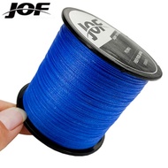 JOF 1000M 500M 300M 100M 4 Strand 10-120LB ถักสาย PE Multifilament สาย Braid Lake River