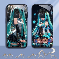 NC-36 Hatsune Miku Kaca Glass Case For Xiaomi Redmi Note9 9S Poco M2 X3 NFC Pro