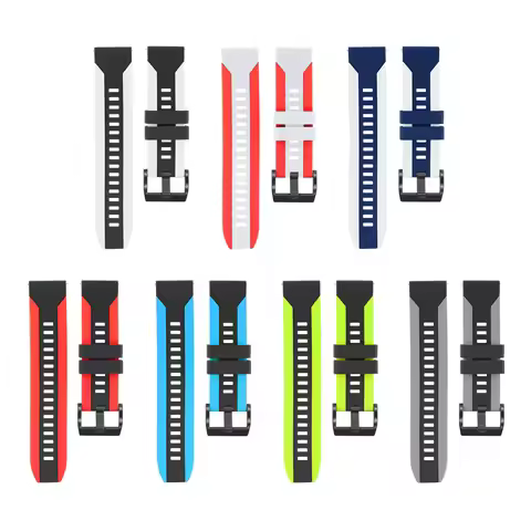 Lightweight Silicone Watch Strap 20mm 22mm For Samsung Galaxy Watch 6 5 Pro/4/Classic/Gear S3 Fronti