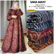 TERPOPULER Sakia Maxy / Siena Dress 12 - Gamis Diana Denim LD120+