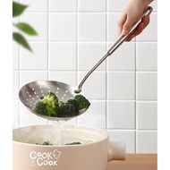 Perforated 304 stainless steel racket with hanging head, vegetable scoop, food scoop, stainless stee