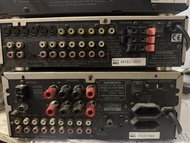 ONKYO stereo cassette tap deck,model no. K-W606, surround processor model no. SR-211PRO, FM stereo/A