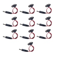 10PCS DC2.1MM headphone plug 9V battery buckle T-shaped DC cable DC plug 9V battery buckle