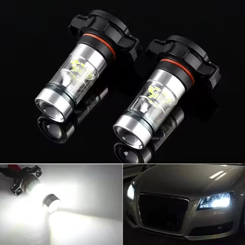 2PCS CANBUS H16 5202 PS19W LED Bulbs for AUDI A3 8P 2008-2013 LED Daytime running lights DRL BULB No