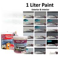 Nippon Weatherbond MICI Exterior Durable Wall Paint Light Grey Dark Kelabu Cat Dinding Luar Rumah Ta