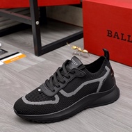 2024 Original Bally 'Barry' Black Gray Casual Sneakers Shoes For Men