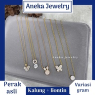 Necklace + Pendant Variation Gold, 925 Silver