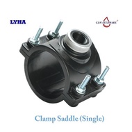 HDPE FITTINGS Poly Clamp Saddle / CL WATERWARE Clamp Saddle (CS) / Water Connection Fitting - Small Size 50mm/63mm/90mm