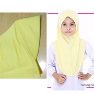 Tudung Kuning Tudung Sekolah tudung yellow Awning soft Awning scuba (Soft & Scuba awning)