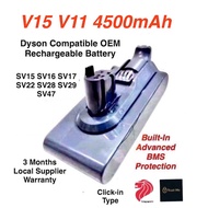 Dyson V11 V15 SV15 SV16 SV17 SV22 SV29 SV47 Compatible OEM Rechargeable Battery 4500mAh. For Dyson v