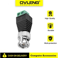 BNC Male Plug Video Balun Connector for CCTV Cameras, DVR & Security Systems (1PC)