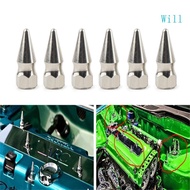 Will M6x1 0 Chrome Spikes Bolt  Valve Cover Engine for Integra RSX H23A1 Car Engine