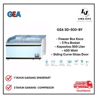  Chest Freezer GEA Kaca SD-500-BY Freezer Box Lemari Pembeku 500 Liter