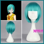 COS Wig Dragon Ball Bulma Bliffs Bulma Bulma Bulma Bulma Bobo Head Qi Bangs Short Hair