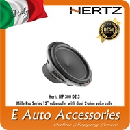 Hertz MP 300 D2.3 Mille Pro Series 12" Subwoofer With Dual 2-ohm Voice Coils - Car Speaker