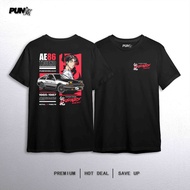T-shirt [GRAPHIC TEE] T-Shirt AE86 TRUENO LEGENDS Custom Design By Punkwheels(XS-5)Black KAIDO HOUSE