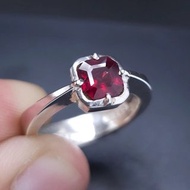 女士紅寶石戒指 美麗的熱處理鴿血紅紅寶石戒指 鴿血紅紅寶石戒指 紅寶石戒指
