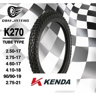 100% ORIGINAL & NEW KENDA K270 TT NON TUBLES TIRES NOT TUBELESS RING 17 18 19 21 SIZE 2.50-17 2.75-1