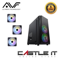 AVF Gaming Freak MX4000 Premium M-ATX PC Tower Casing USB3.0 Front panel Mesh BLACK AC-MX4000 MATX M