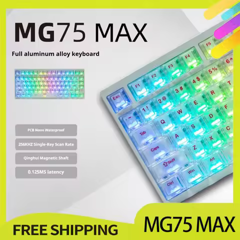 Irok Mg75 Pro /Max Mechanical Keyboard Magnetic Switch Rgb Hot Swap Aluminum Rt0.005 Quick Dismantli