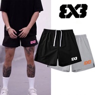 3x3 American Shorts Knee-Length Shorts Men 3V3 Basketball Training Pants Casual Sports Quick-Drying 