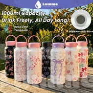 LUMME 1000ML Thermos Bottle 316 Stainless Steel Thermos Vacuum Flask Tumbler Portable With Handle Bo