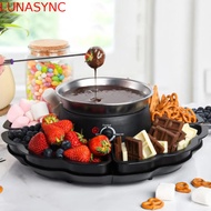 LUNASYNC Smores Kit, Electric Flameless Electric S'mores Maker, Trays 2 In 1 Heated Bowl Tabletop 2 