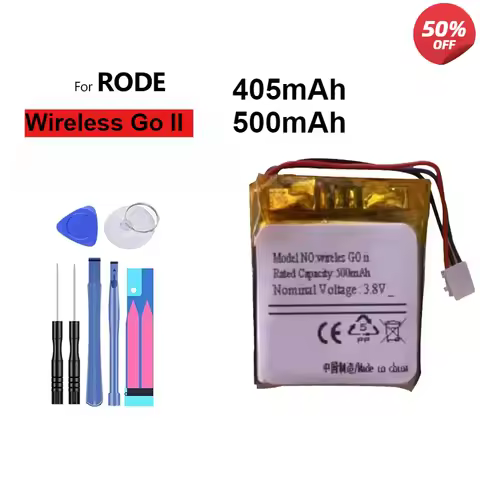 405mAh 500mAh Replacement Battery For RODE Wireless Go II 2 go2 wireless microphone