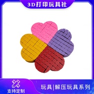 3D Printing Pixel Love Heart Palm Decompression Handy Tool Heart-Shaped Decompression Toy 3D Creativ