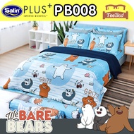 💎TeeBed💎 🐻🐼🐻❄️Satin Plus ชุดผ้าปู (ขนาด 3.5/5/6ฟุต) ไม่รวมผ้านวม สามหมีจอมป่วน We Bare Bears PB001
