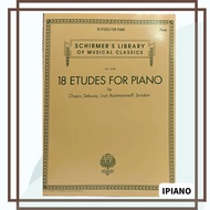 18 ETUDES FOR PIANO by Chopin, Debussy, Liszt, Rachmaninoff, Scriabin