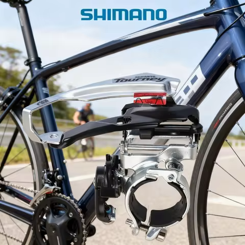 HIMANO TOURNEY FD TY500 3x6 Speed 3x7Speed 3x8 Speed Front Derailleur Clamp 31.8mm 34.9mm Band Mount