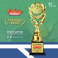 [Pickleball Trophy] Pickleball Award Sport Trophy. Trophy Award Piala Pusingan Pickleball Piala Pick