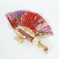 Kipas tangan bercorak termasuk box doorgift murah (sudah packing) | random design