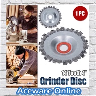 4 Inch 14 Tooth Wood Carving Disc Chainsaw Grinder Blade
