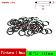 A NBR CS 1.8mm 0.071 inch Big Size ID 70.5-195mm/2.917-7.799 in Oring Mechanical Seal Rubber O ri