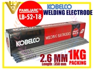 VERYWELD LB52-18 KOBELCO ROD ELEKTROD KIMPALAN / Ubat Welding Electrode Rod 7018 X 1kg (2.6/3.2/4.0
