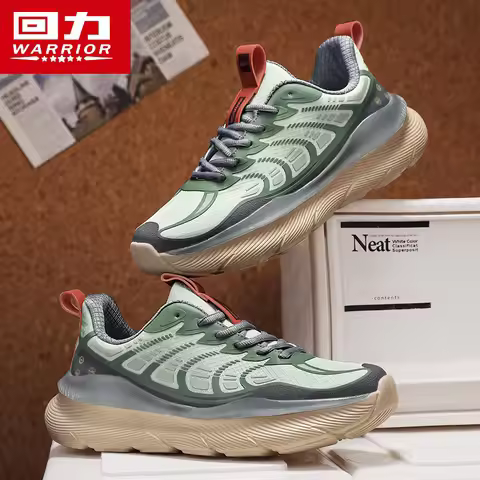 Warrior Men's Running Shoes Versatile Soft breathable Lightweight Sports Shoes Mens Coconut Shoes te